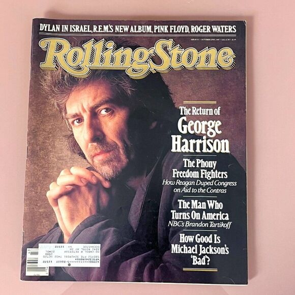 George Harrison - Vintage 80's Rolling Stone Magazine 1987- Issue #511 - Picture 1 of 3